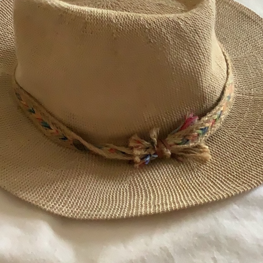 Pistil Natural Straw Hat with Colorful Band - Picture 2 of 6